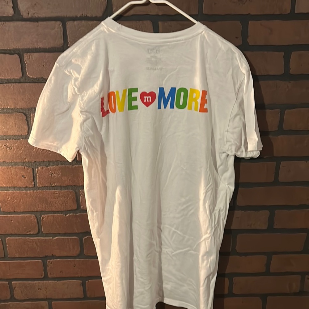 M&Ms tee… LOVE MORE on back